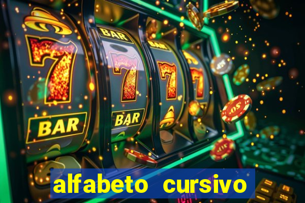 alfabeto cursivo para treinar caligrafia